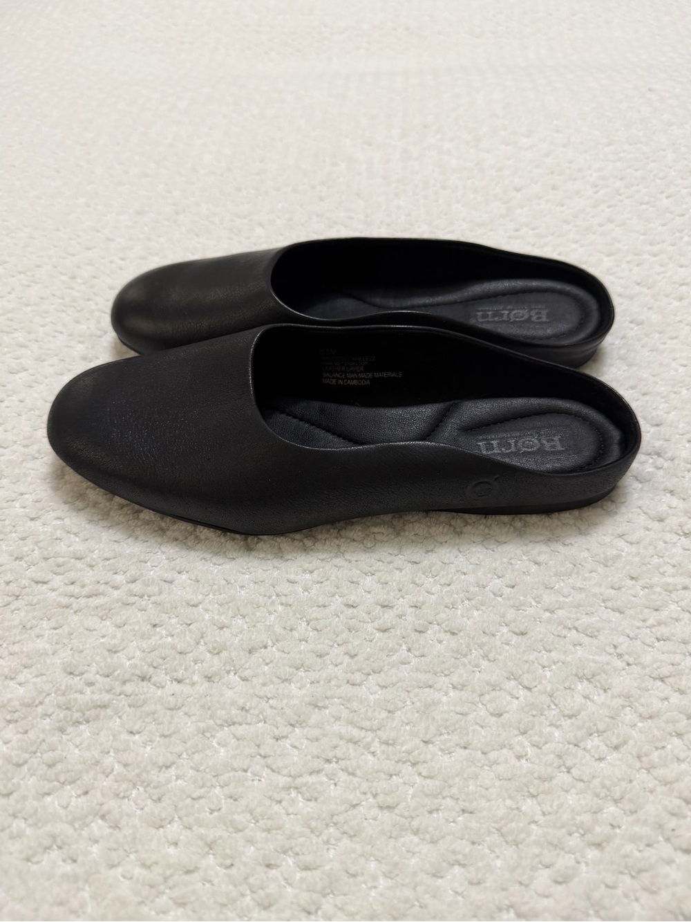 Born Bryar Black Leather Mule Women’s Size 8.5